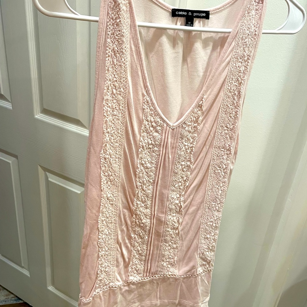 Light Pink Top and Blue Top